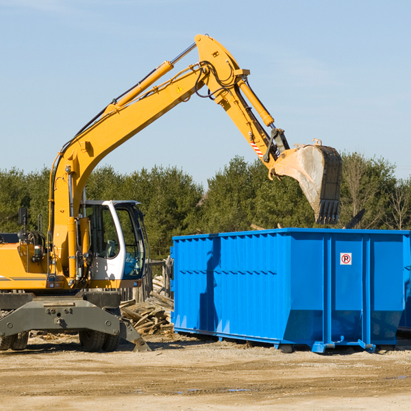 what size residential dumpster rentals are available in Gilbert